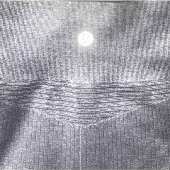 Lululemon Wunder Train Leggings Gray Ribbed Seamless High Waist Size XS - Picture 3 of 6
